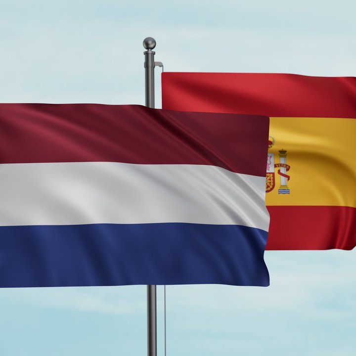 Netherlands and Spain